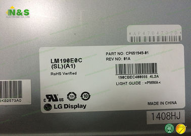 Normalmente preto LM190E0C-SLA1 tela do lcd do portátil de 19,0 polegadas para a aplicação industrial